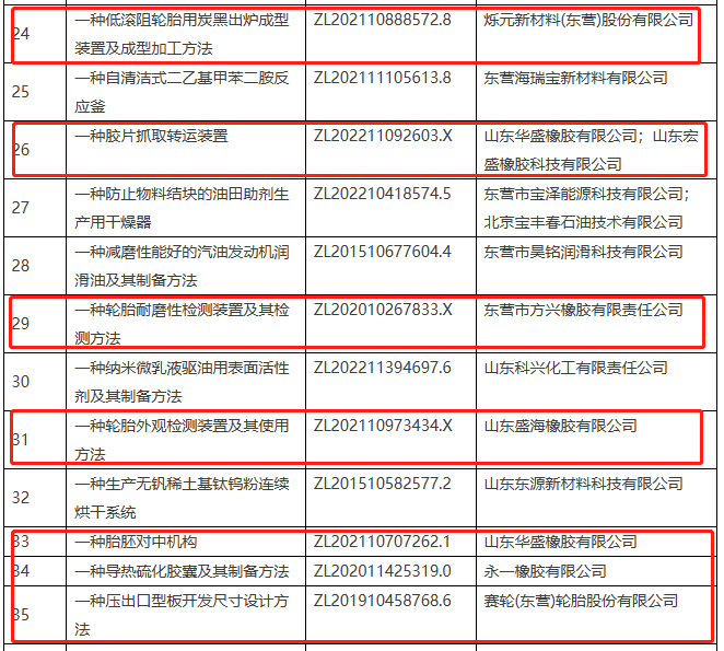 該名單的公示期為6月27日至7月4日，由東營市高價值專利評審委員會辦公室組織開展。