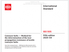 浙江奮飛主導(dǎo)修訂，〈ISO 505:2025〉輸送帶標準正式落地